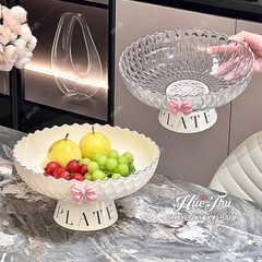 Khay Nhựa Đựng Trái Cây Hoa Quả 25cm đế tháo rời tiện lợi