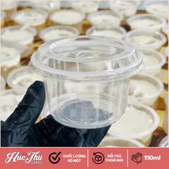 Hộp đựng rau câu Bông Mai (50 cái, có nắp) hũ nhựa làm bánh, da lợn, đựng tàu hủ singapore, panna cotta, rau câu ly