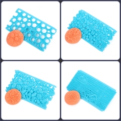 Khuôn Nhấn Đậu Xôi Hoa Tạo Vân Hoa Văn CT5 (set 4 cái - nhiều mẫu) trang trí xôi hoa đậu, bánh các loại