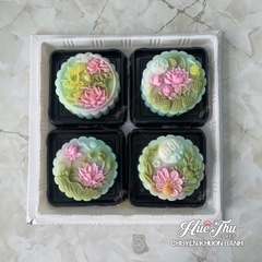 Combo 4 khuôn silicon Hoa Cúc Hoa Sen TT 13141516 A117 làm bánh rau câu 3D 4D nhấn xôi, fondant, socola, nến hanmade