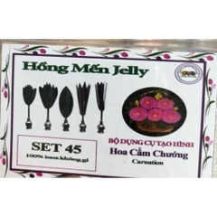 Kim làm thạch rau câu 3D hoa Cẩm Chướng cao cấp không gỉ