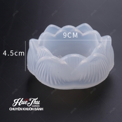 Khuôn silicon Hoa Sen S2 9cm làm bánh rau câu 3D 4D nhấn xôi, chè trôi nước, socola, nến hanmade