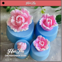 Khuôn silicon hoa Thái (4 bông) 4 - 8cm làm bánh rau câu 3D 4D nhấn xôi, fondant, socola, nến hanmade