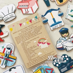 Hộp Quà Bốc Thôi Nôi Cho Bé Trai, Bé Gái 1 Tuổi - Set bốc thôi nôi định hướng tương lai cho bé