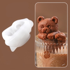 Khuôn silicon Con Gấu A73 làm bánh rau câu 3D 4D nhấn xôi, fondant, socola, nến hanmade