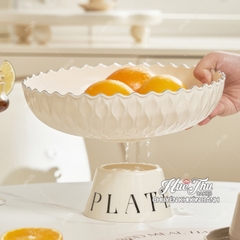 Khay Nhựa Đựng Trái Cây Hoa Quả 25cm đế tháo rời tiện lợi