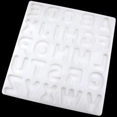 Khuôn silicon Bộ Chữ In Hoa A58 làm bánh rau câu 3D 4D nhấn xôi, fondant, socola, nến hanmade