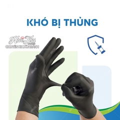 Găng Tay Màu Đen Zen Glove Hộp 100 Cái - Găng tay đen dùng trong thực phẩm, thẩm mỹ, công nghiệp