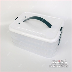 Khay đựng thực phẩm nhiều tầng tiện lợi - khay đựng hoa rau câu chống xuống màu, khay chè trôi nước