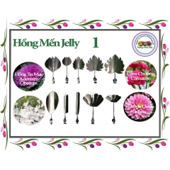 Kim làm thạch rau câu 3D hoa Hồng Sa Mạc, Cẩm Chướng, Lay Ơn, Thược Dược (bộ 10 kim SET 30)