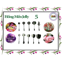 Kim làm thạch rau câu 3D Hoa Mười Giờ, Thu Hải Đường, Mẫu Đơn, Hoa Trà (bộ 10 kim SET 35)