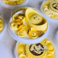 Khuôn thỏi vàng (vỉ 9 thỏi 5.5cm) làm bánh rau câu 3D 4D nhấn xôi, fondant, socola, nến hanmade
