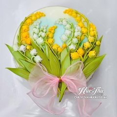 Khuôn silicon cành hoa Linh Lan 12x19cm làm bánh rau câu 3D 4D nhấn xôi, fondant, socola, nến hanmade