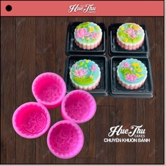 Combo 4 khuôn silicon Hoa Cúc Hoa Sen TT 9101112 A117 làm bánh rau câu 3D 4D nhấn xôi, fondant, socola, nến hanmade