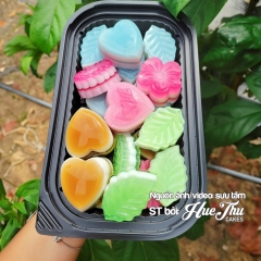 Khuôn rau câu, khay đá Chiếc Lá, Hoa làm bánh rau câu 3D 4D nhấn xôi, fondant, socola, nến hanmade