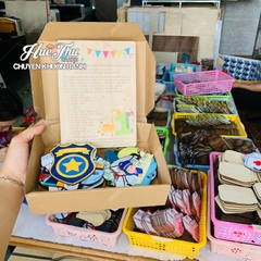 Hộp Quà Bốc Thôi Nôi Cho Bé Trai, Bé Gái 1 Tuổi - Set bốc thôi nôi định hướng tương lai cho bé