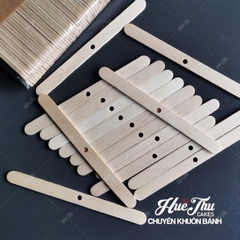 Que gỗ đỡ bấc (10 que) loại có lỗ - nguyên liệu làm nến