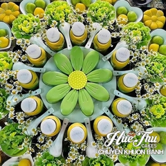 Khuôn silicon hoa Hướng Dương 25cm làm bánh rau câu 3D 4D nhấn xôi, fondant, socola, nến hanmade