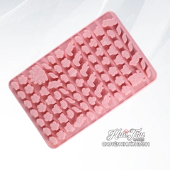 Khuôn silicon kẹo chip Chú Chim (vỉ 74 hình) làm kẹo dẻo, chip chip, rau câu mini, thạch trà sữa