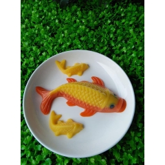 Khuôn rau câu, khay đá Cá Chép nhỏ (vỉ 9 con) làm bánh rau câu 3D 4D nhấn xôi, fondant, socola, nến hanmade