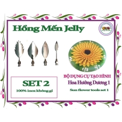 Kim làm thạch rau câu 3D hoa Hướng Dương (SET 8) cao cấp không gỉ