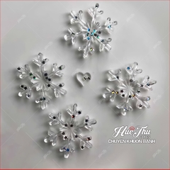 Khuôn silicon Bông Tuyết làm bánh rau câu 3D 4D nhấn xôi, fondant, socola, nến hanmade