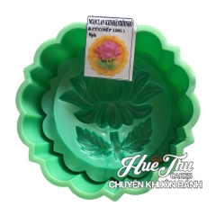 Khuôn xôi hình Tròn 9cm cao 5.5cm - khuôn ép xôi, khuôn nhấn xôi Ngọc Lan