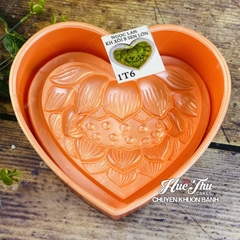 Khuôn xôi hình Trái Tim 17cm cao 7cm - khuôn ép xôi, khuôn nhấn xôi Ngọc Lan