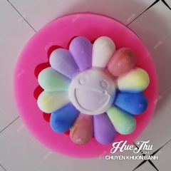 Khuôn silicon Hoa Mặt Trời làm bánh rau câu 3D 4D nhấn xôi, fondant, socola, nến hanmade