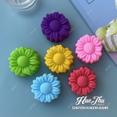Khuôn silicon Nhiều Loại Hoa 5cm (10 cái) làm bánh rau câu, nhấn xôi, bánh da lợn
