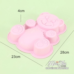 Khuôn silicon Gấu Bụng Bự 23*28cm làm bánh rau câu 3D 4D mâm cúng