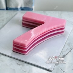 Khuôn silicon Chữ Cái / Số / Ký Tự từ A-Z 0-9 kích thước 12cm làm bánh rau câu 3D 4D nhấn xôi, fondant, socola