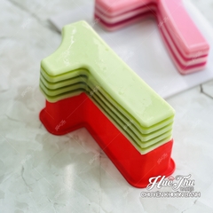 Khuôn silicon Chữ Cái / Số / Ký Tự từ A-Z 0-9 kích thước 12cm làm bánh rau câu 3D 4D nhấn xôi, fondant, socola