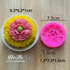 Khuôn silicon Hoa Cúc 6.3cm A109 làm bánh rau câu 3D 4D nhấn xôi, fondant, socola, nến hanmade