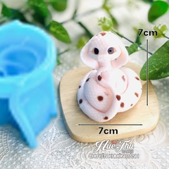 Khuôn silicon Con Rắn A129 làm bánh rau câu 3D 4D nhấn xôi, fondant, socola, nến hanmade