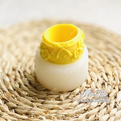 Khuôn silicon Bình Hoa Đào 7.5cm A158 làm bánh rau câu 3D 4D nhấn xôi, fondant, socola, nến hanmade