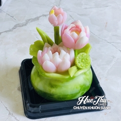 Khuôn silicon Hũ Vàng, Hồ Cá, Bình Hoa H2 9.6cm làm bánh rau câu 3D 4D nhấn xôi, fondant, socola, nến hanmade