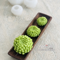 Khuôn silicon Sen Đá Hoa Cúc A134 (set 3 khuôn) làm bánh rau câu 3D 4D nhấn xôi, fondant, socola, nến hanmade