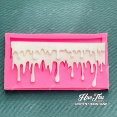 Khuôn silicon Viền Kem Chảy 2 Tầng A165 làm bánh rau câu 3D 4D nhấn xôi, fondant, socola, nến hanmade