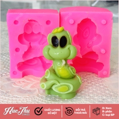 Khuôn silicon Con Rắn A167 làm bánh rau câu 3D 4D nhấn xôi, fondant, socola, nến hanmade