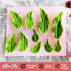 Khuôn silicon lá Loa Kèn 15x9cm làm bánh rau câu 3D 4D nhấn xôi, fondant, socola, nến hanmade