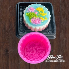 Combo 4 khuôn silicon Hoa Cúc Hoa Sen TT 9101112 A117 làm bánh rau câu 3D 4D nhấn xôi, fondant, socola, nến hanmade