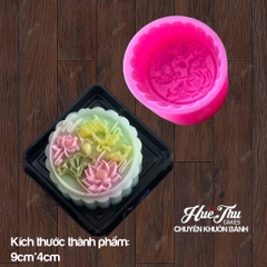 Combo 4 khuôn silicon Hoa Cúc Hoa Sen TT 13141516 A117 làm bánh rau câu 3D 4D nhấn xôi, fondant, socola, nến hanmade