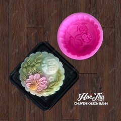 Combo 4 khuôn silicon Hoa Cúc Hoa Sen TT 13141516 A117 làm bánh rau câu 3D 4D nhấn xôi, fondant, socola, nến hanmade