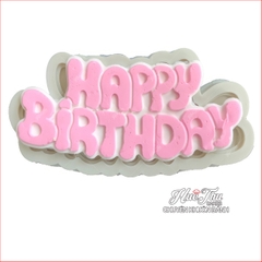 Khuôn silicon chữ Happy Birthday 7cm (nhiều mẫu) làm bánh rau câu 3D 4D nhấn xôi, fondant, socola, nến hanmade