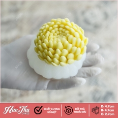 Khuôn silicon Sen Đá Hoa Cúc A134 (set 3 khuôn) làm bánh rau câu 3D 4D nhấn xôi, fondant, socola, nến hanmade