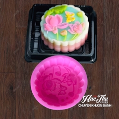 Khuôn silicon Hoa Cúc Hoa Sen Trung Thu A117 (nhiều mẫu) làm bánh rau câu 3D 4D nhấn xôi, fondant, socola, nến hanmade
