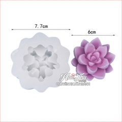 Khuôn silicon Xương Rồng Sen Đá 15033 (16 mẫu) làm bánh rau câu 3D 4D nhấn xôi, fondant, socola, nến hanmade
