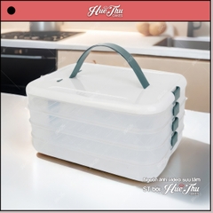 Khay đựng thực phẩm nhiều tầng tiện lợi - khay đựng hoa rau câu chống xuống màu, khay chè trôi nước