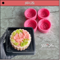 Khuôn silicon Hoa Cúc Hoa Sen Trung Thu A117 (nhiều mẫu) làm bánh rau câu 3D 4D nhấn xôi, fondant, socola, nến hanmade